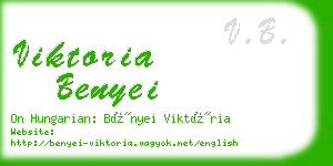 viktoria benyei business card